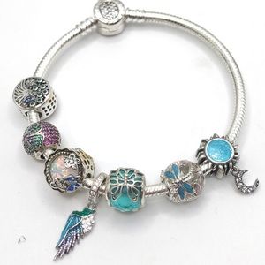 COPY - Authentic PANDORA Bracelet With x1 PANDORA Brand charm & rest all 925ss